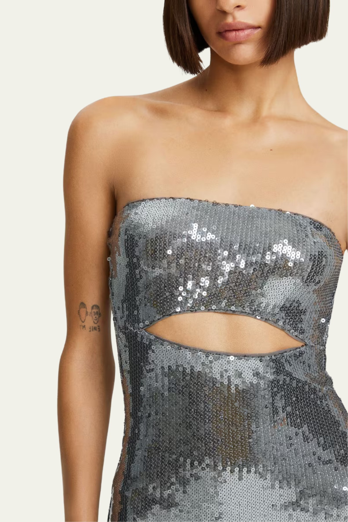 Paige Cutout Sequin Split Midi Dress – Luxeles