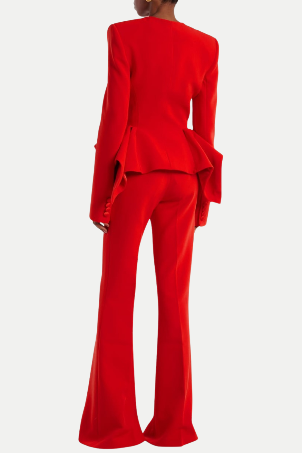 Alessandra V Neck Ruffle Pants Set