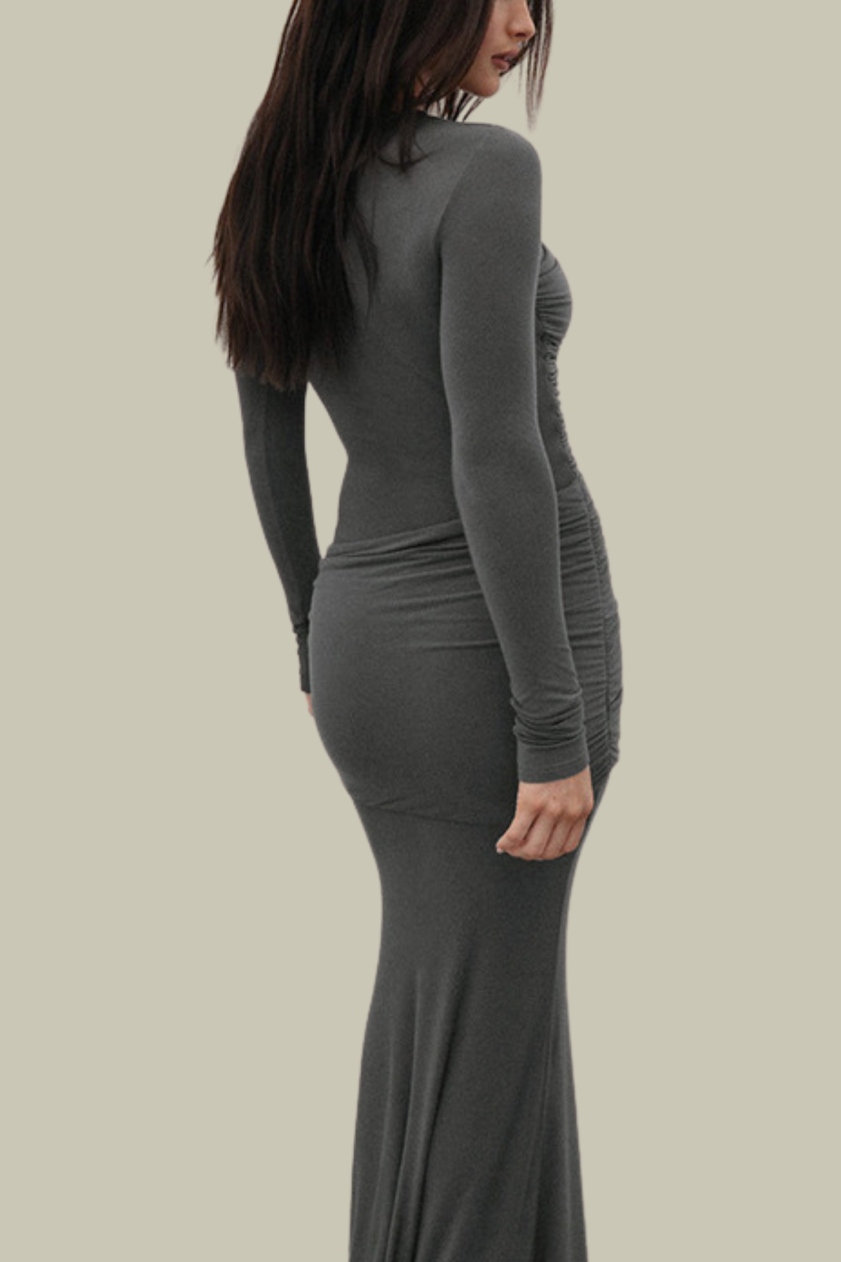 Alina Ruch Bodycon Long Sleeve Maxi Dress