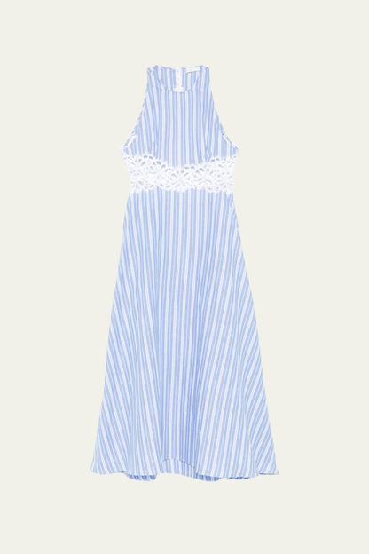 Alyssa Stripe Flower Cutout Maxi Dress – Luxeles