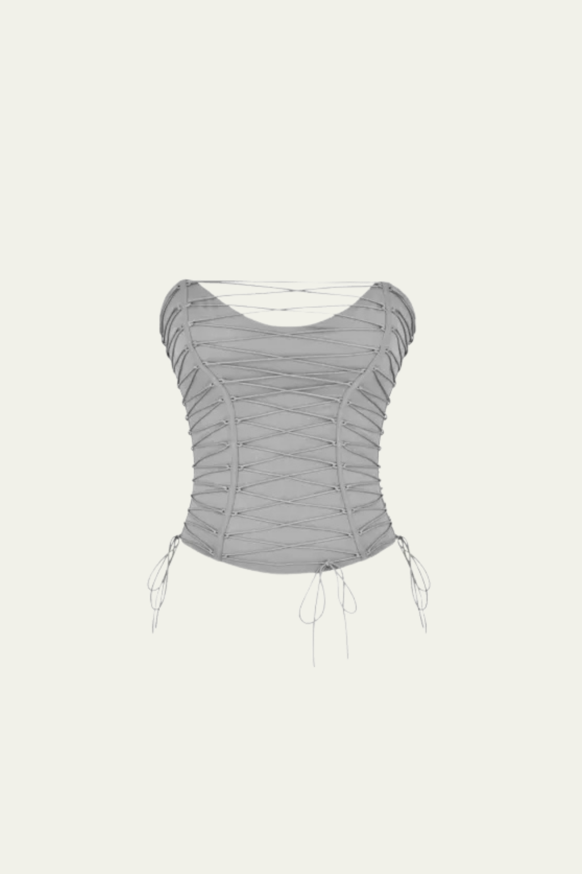 Ana Strapless Lace Up Corset Top – Luxeles