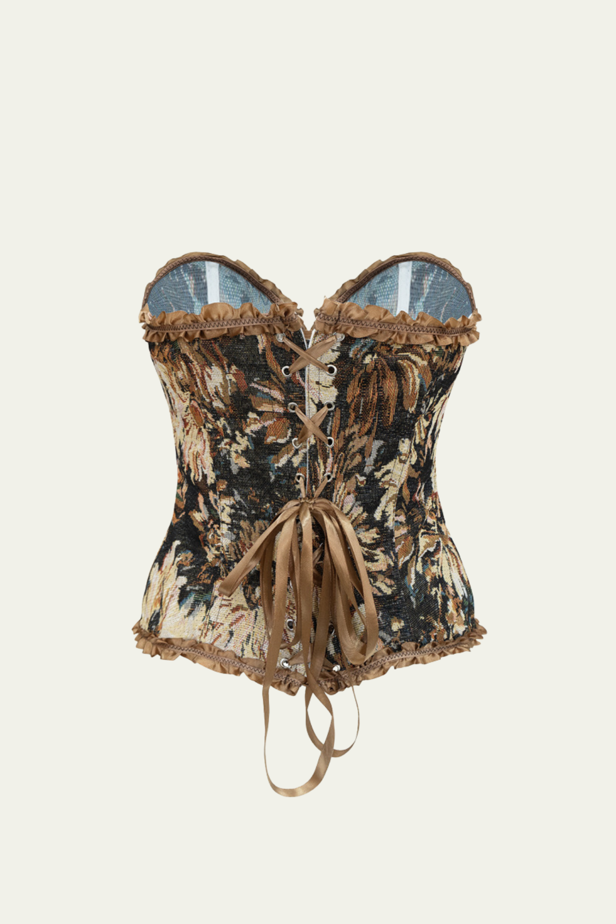 Anya Print Lace Up Corset Top – Luxeles