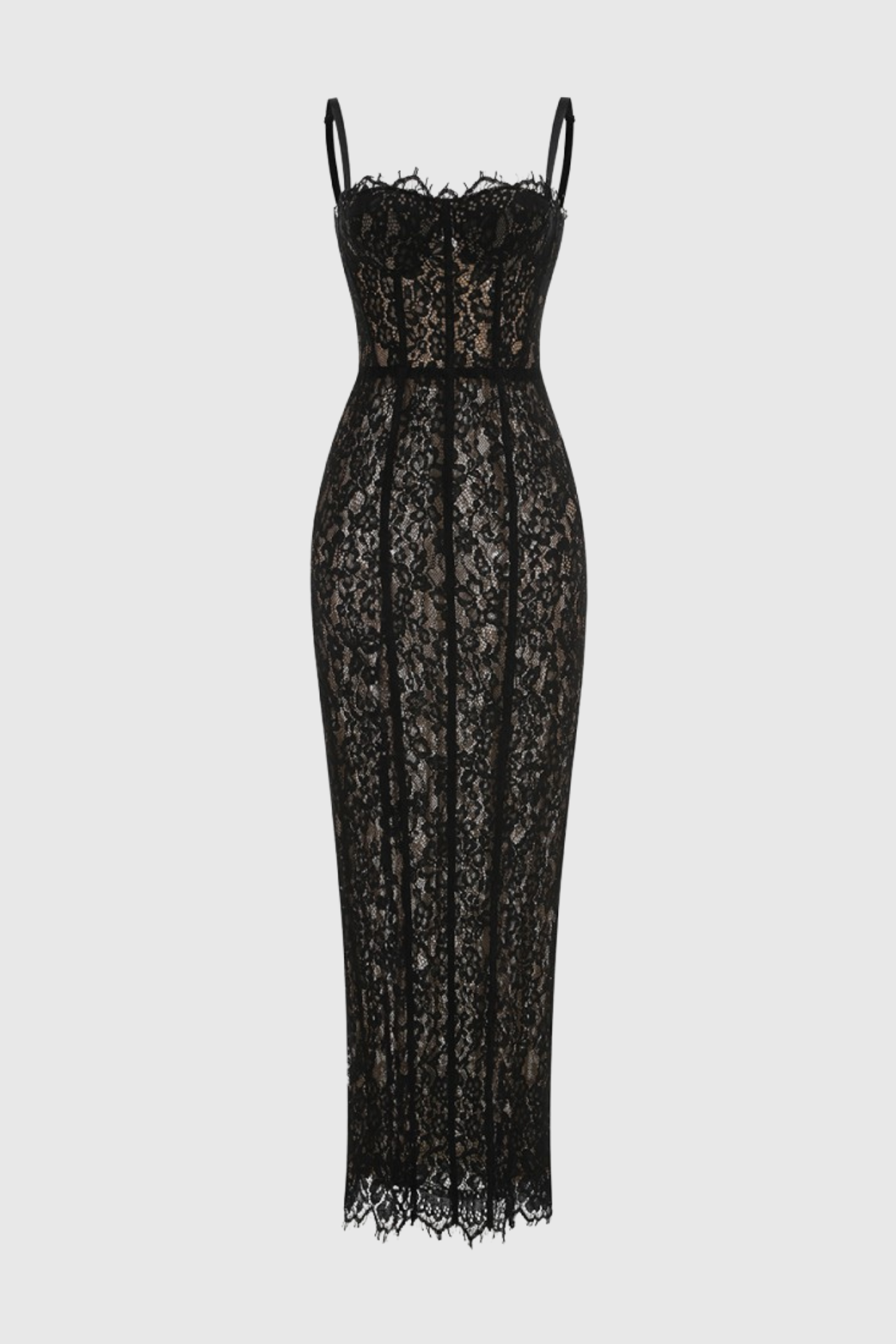 Arleth Bodycon Lace Maxi Dress