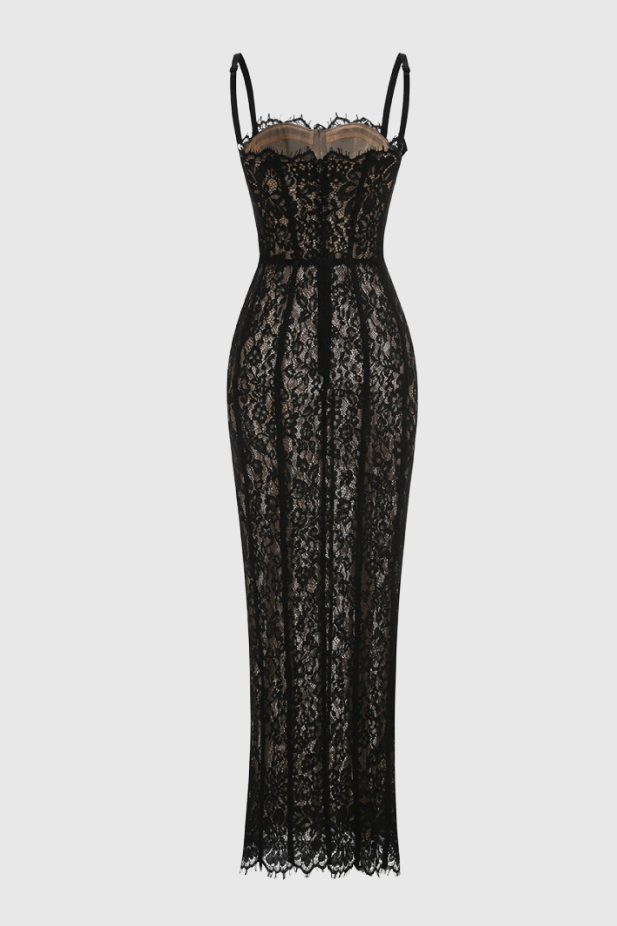 Arleth Bodycon Lace Maxi Dress