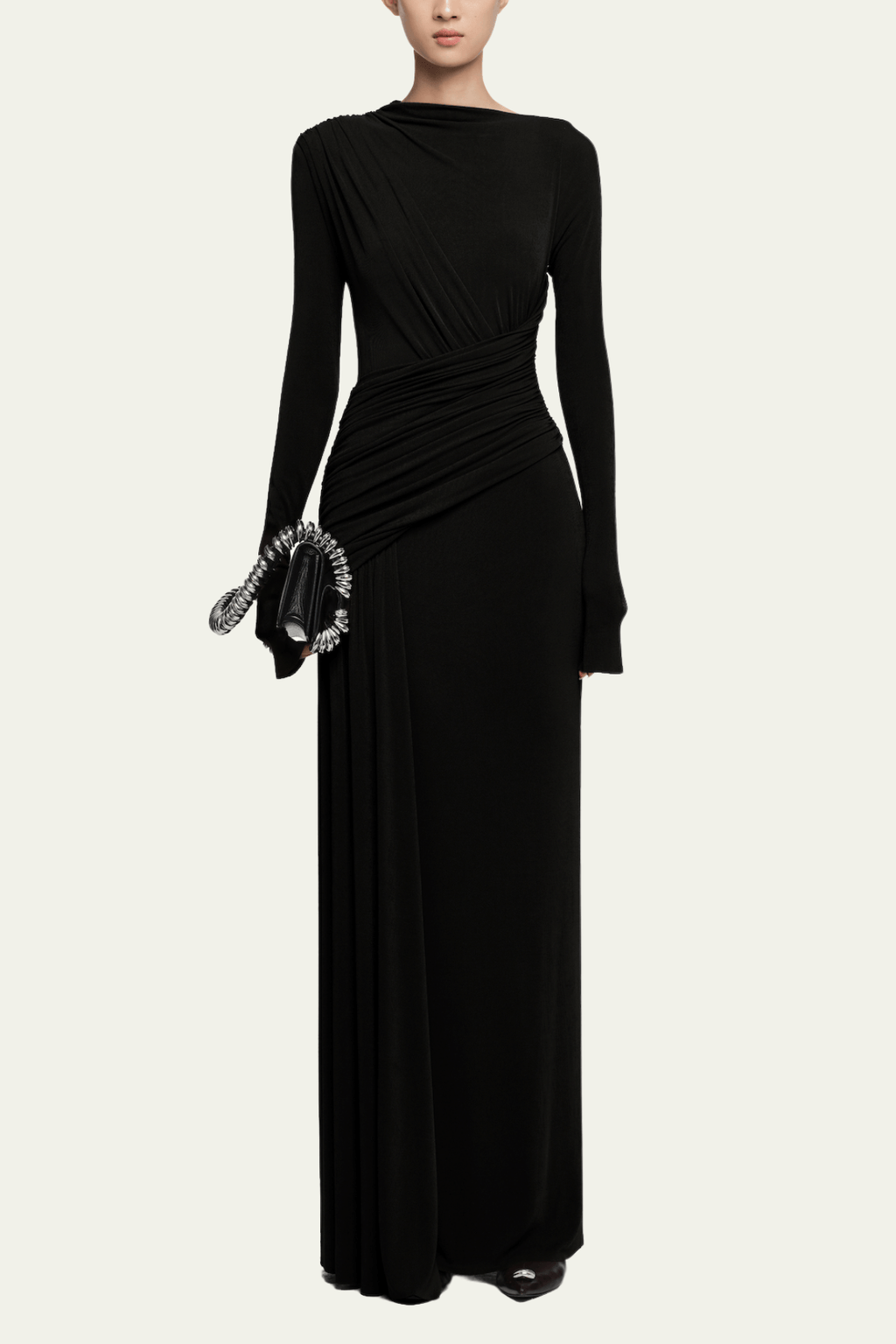 Arleth Ruch Maxi Dress In Black – Luxeles