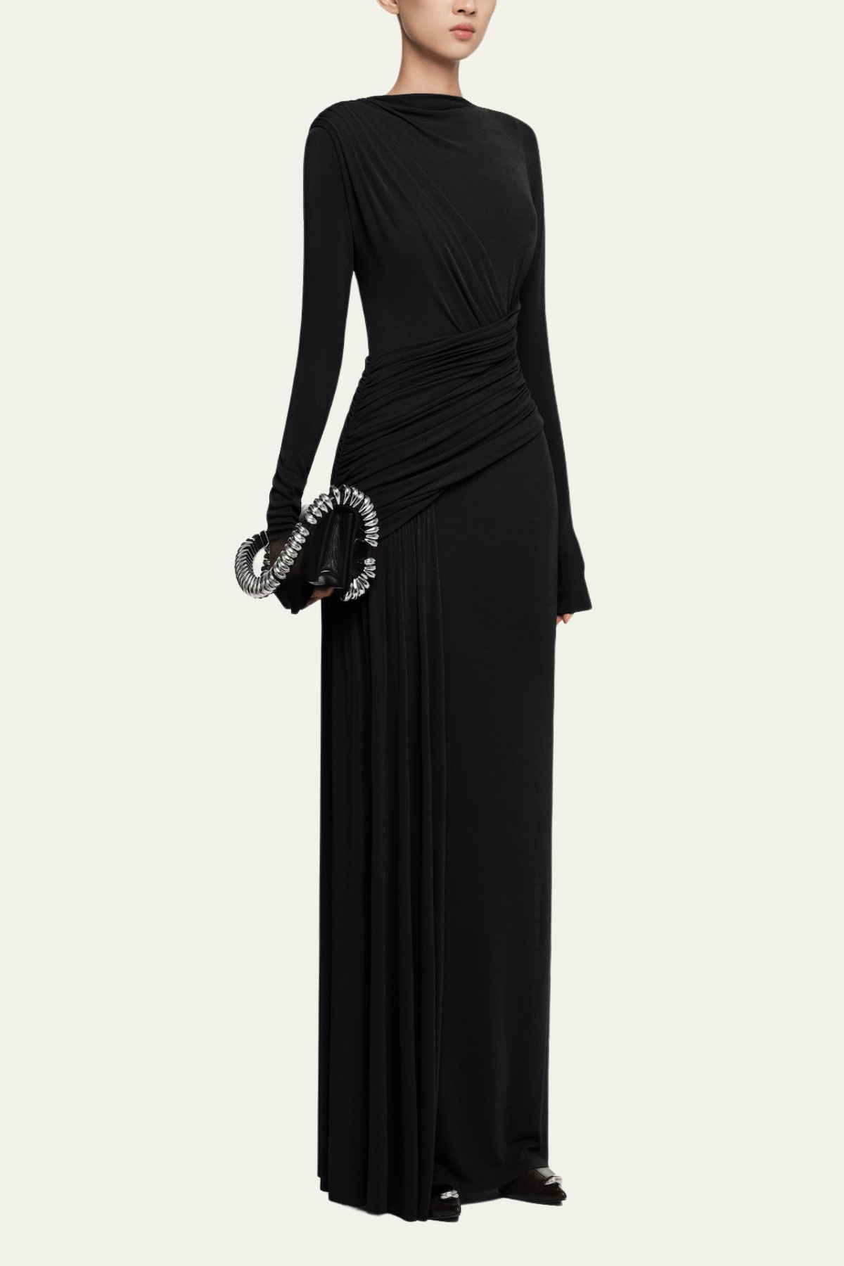 Arleth Ruch Maxi Dress In Black – Luxeles