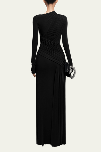 Arleth Ruch Maxi Dress In Black – Luxeles