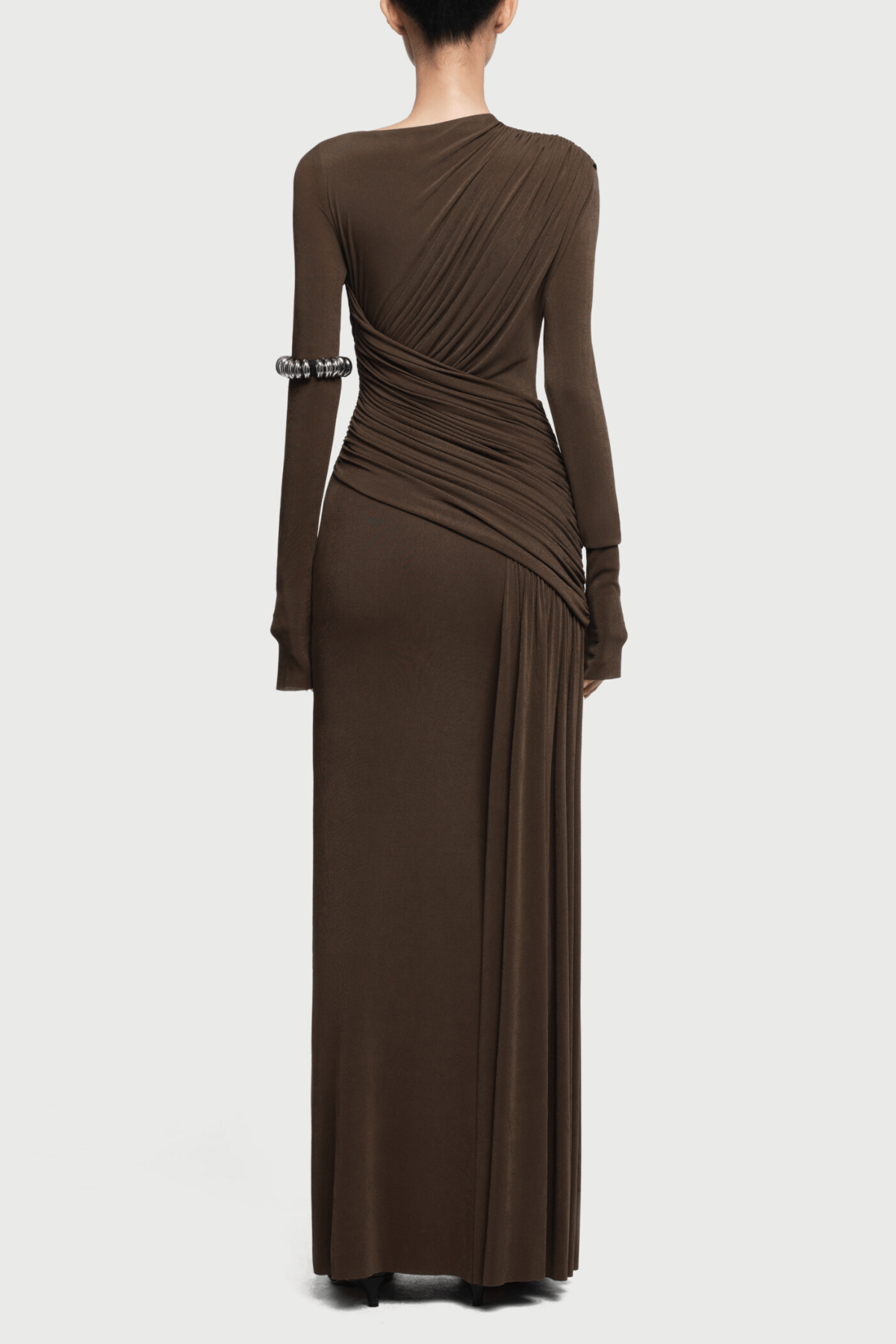 Arleth Ruch Maxi Dress In Brown – Luxeles