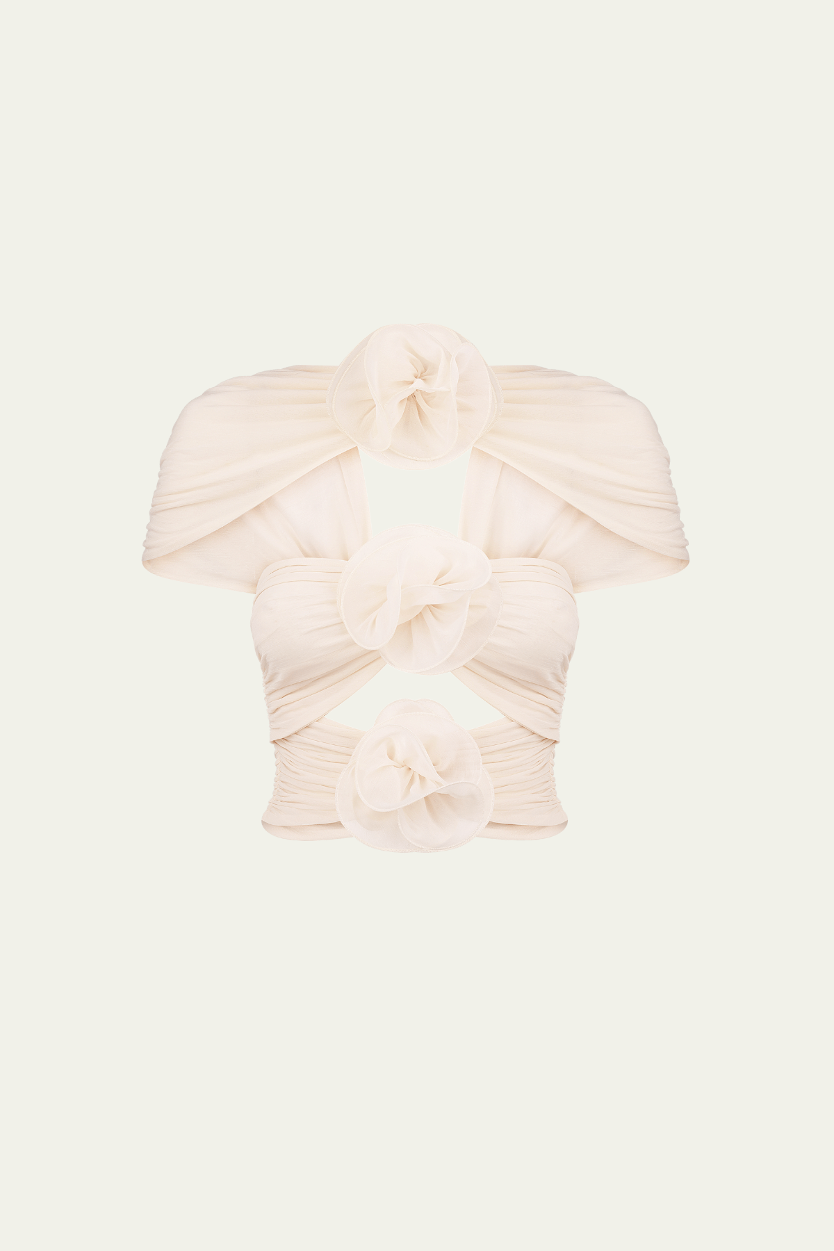 Carmelo Flower Ruch Cutout Skirt Set – Luxeles