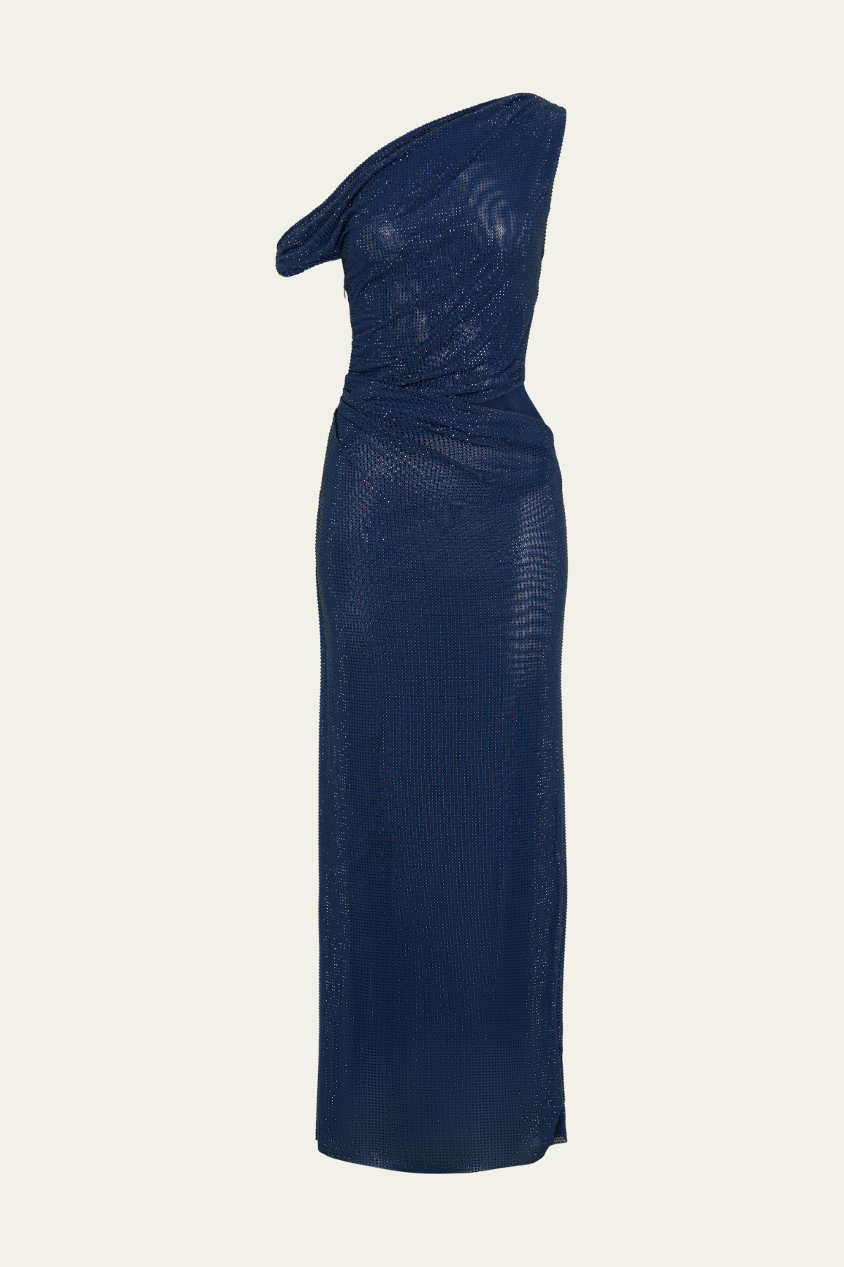 Carmen Rhinestone Cutout Maxi Dress In Navy – Luxeles