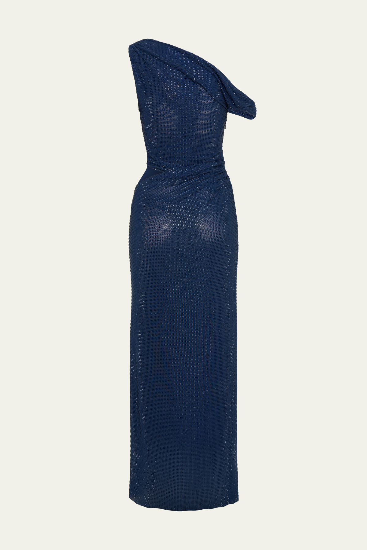 Carmen Rhinestone Cutout Maxi Dress In Navy – Luxeles