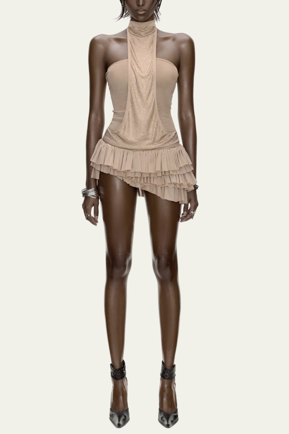 Celine Rhinestone Halter Neck Top – Luxeles