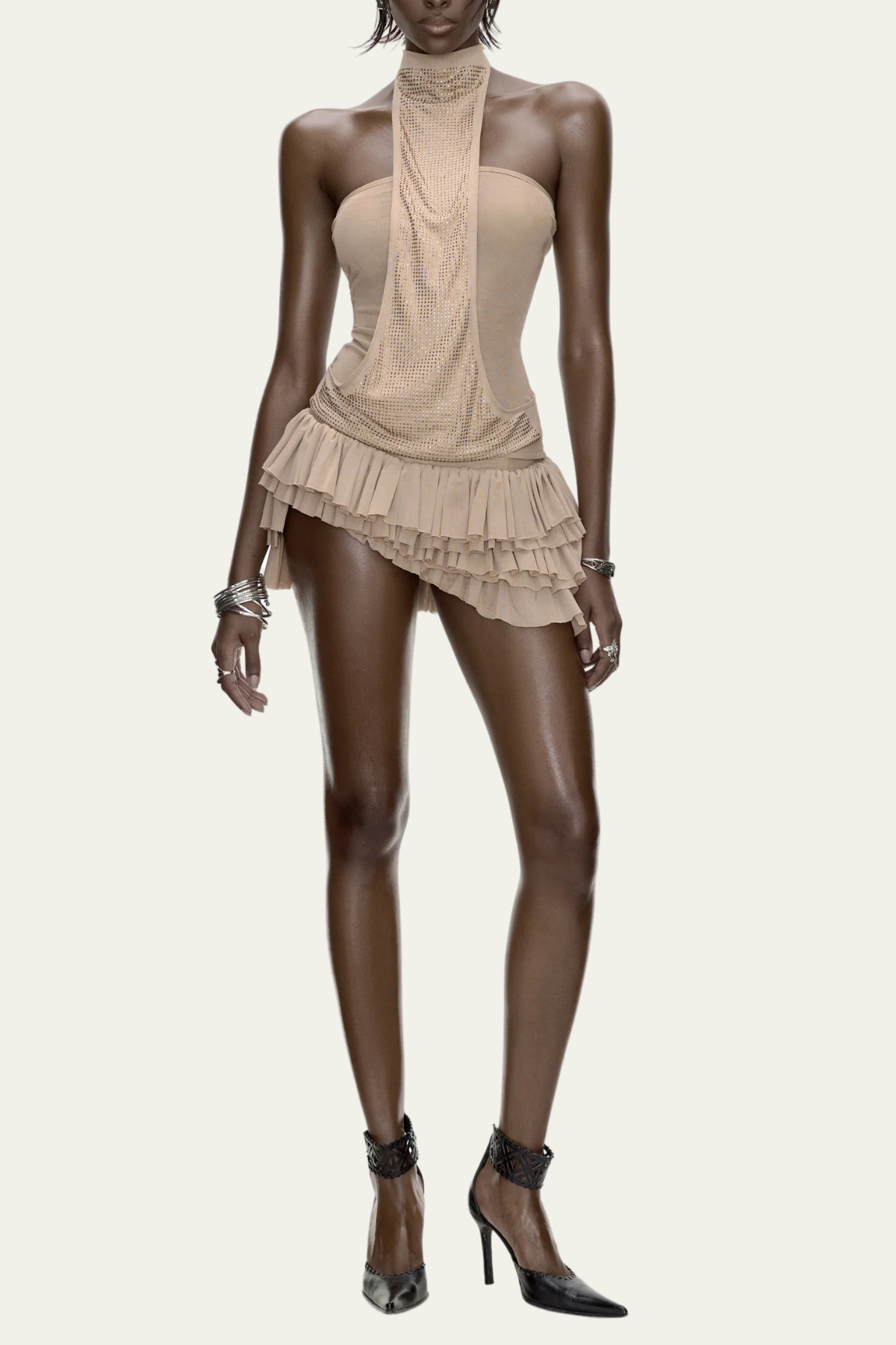 Celine Rhinestone Halter Neck Top – Luxeles