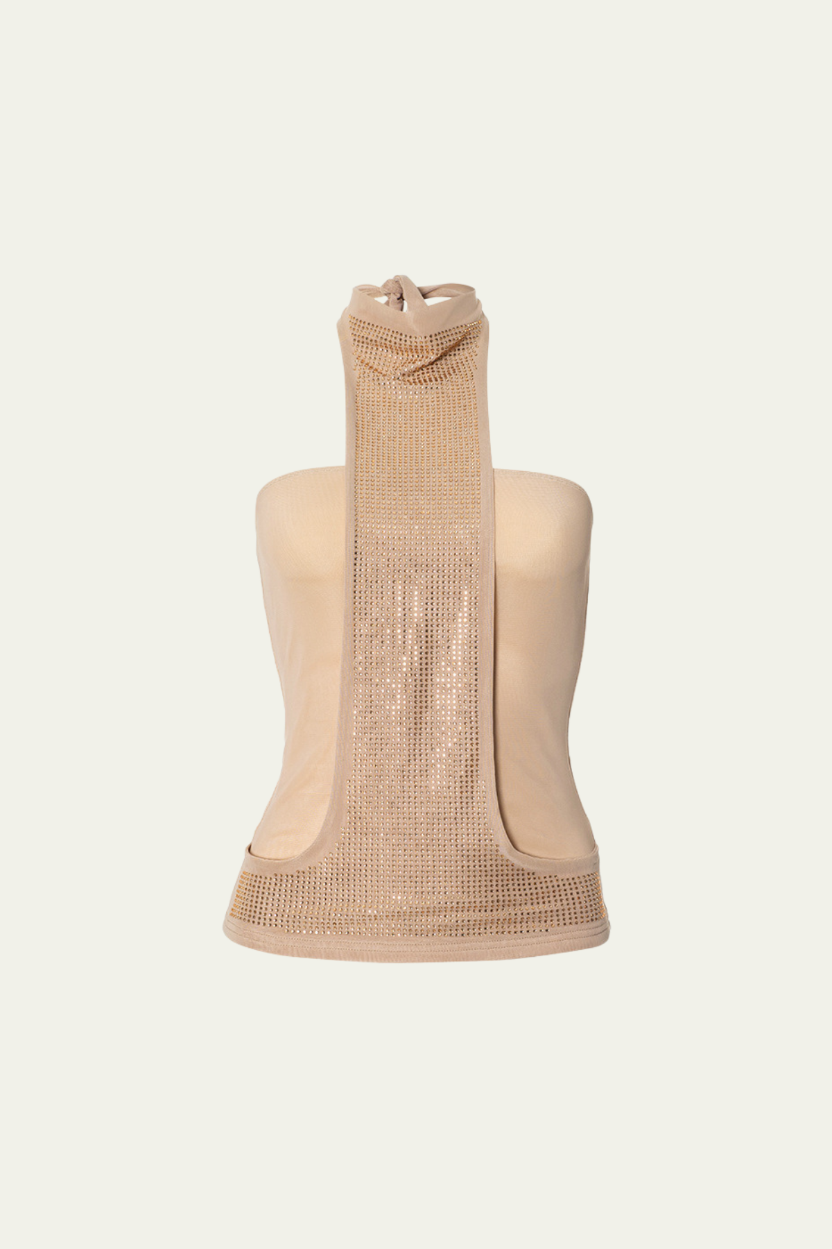 Celine Rhinestone Halter Neck Top – Luxeles
