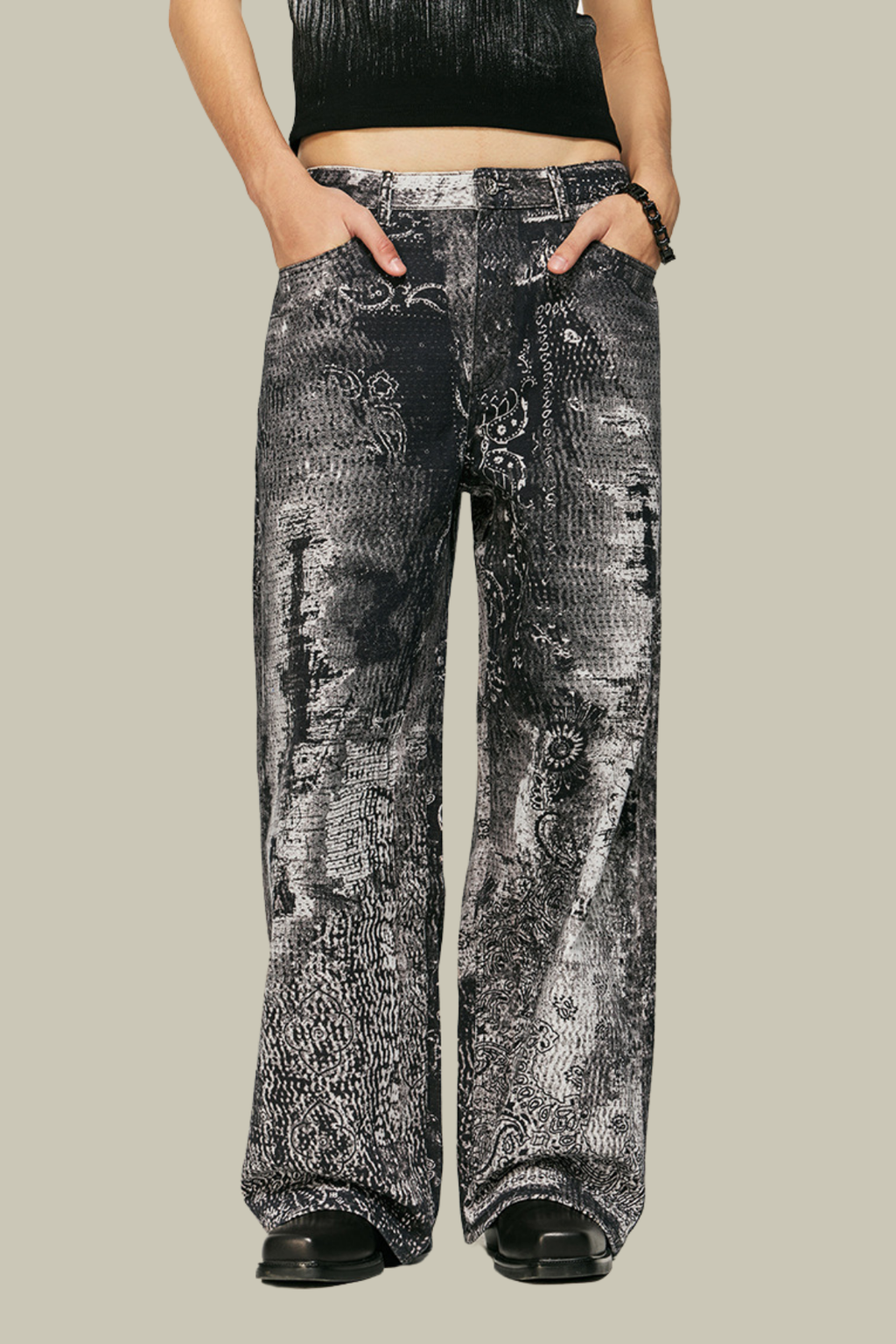 Charlie Print Jeans – Luxeles