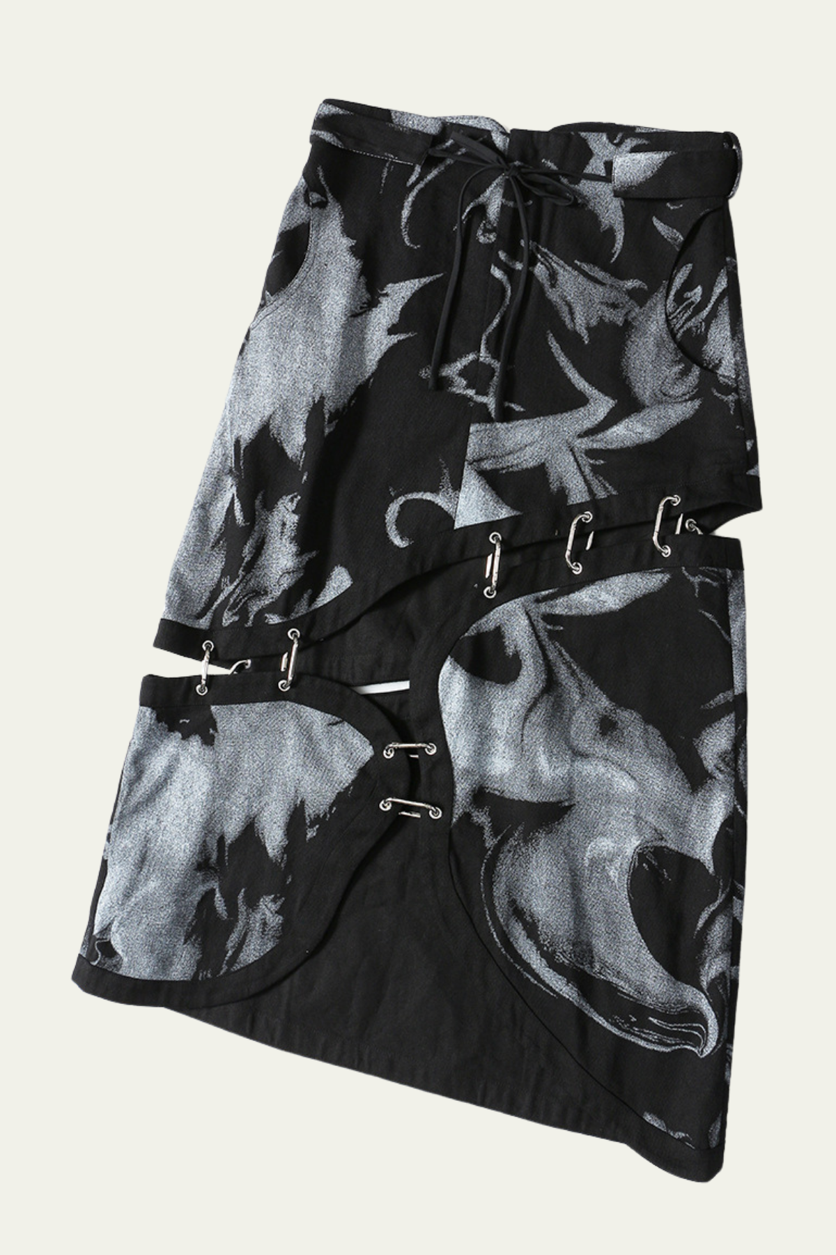 Dahlia Deconstruct Print Asymmetric Skirt