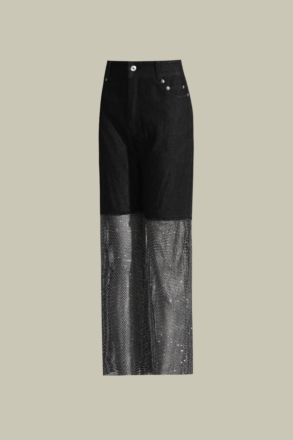 Delilah Mesh Sequin See Through Pants In Black – Luxeles