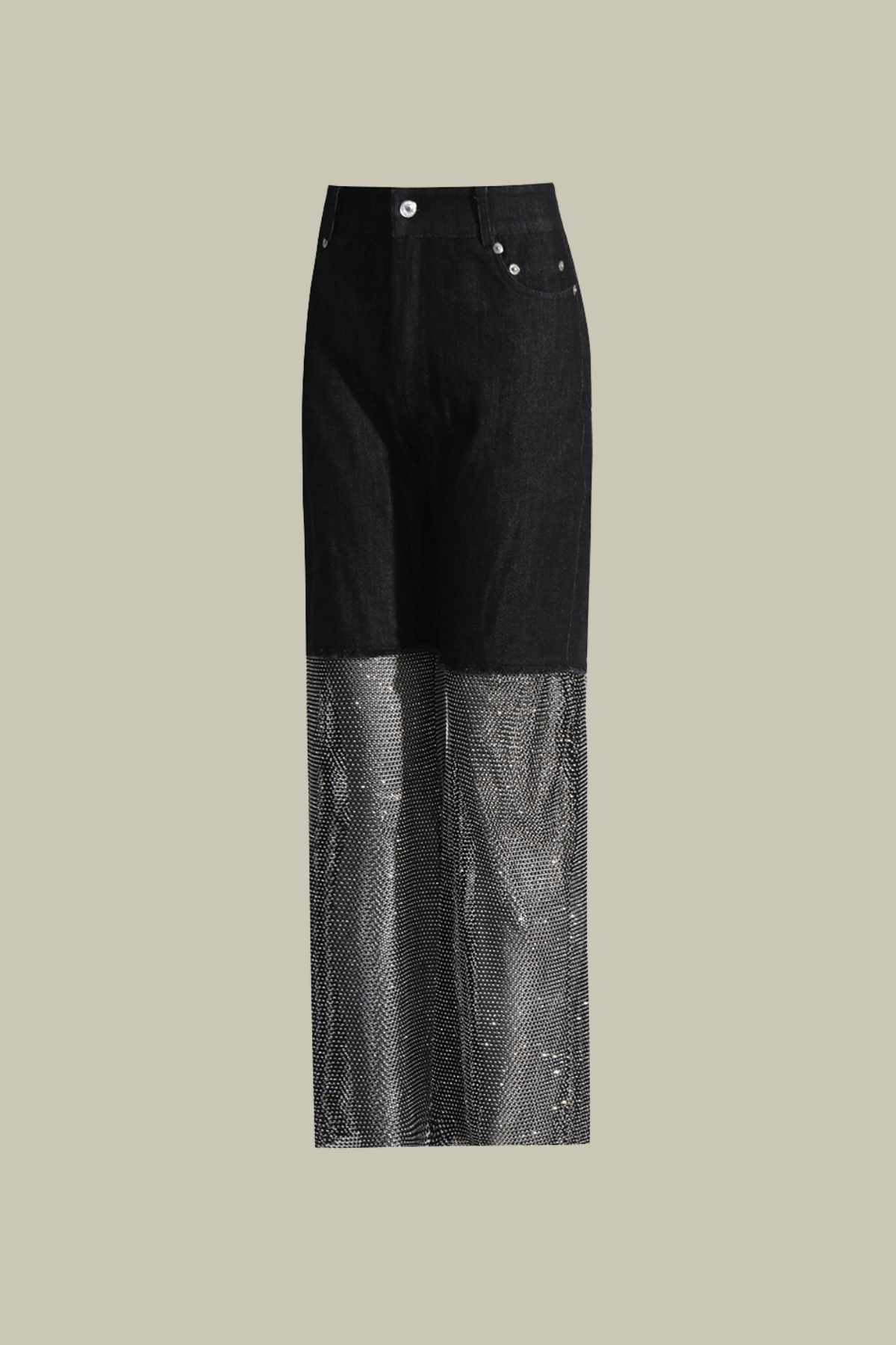 Delilah Mesh Sequin See Through Pants In Black – Luxeles