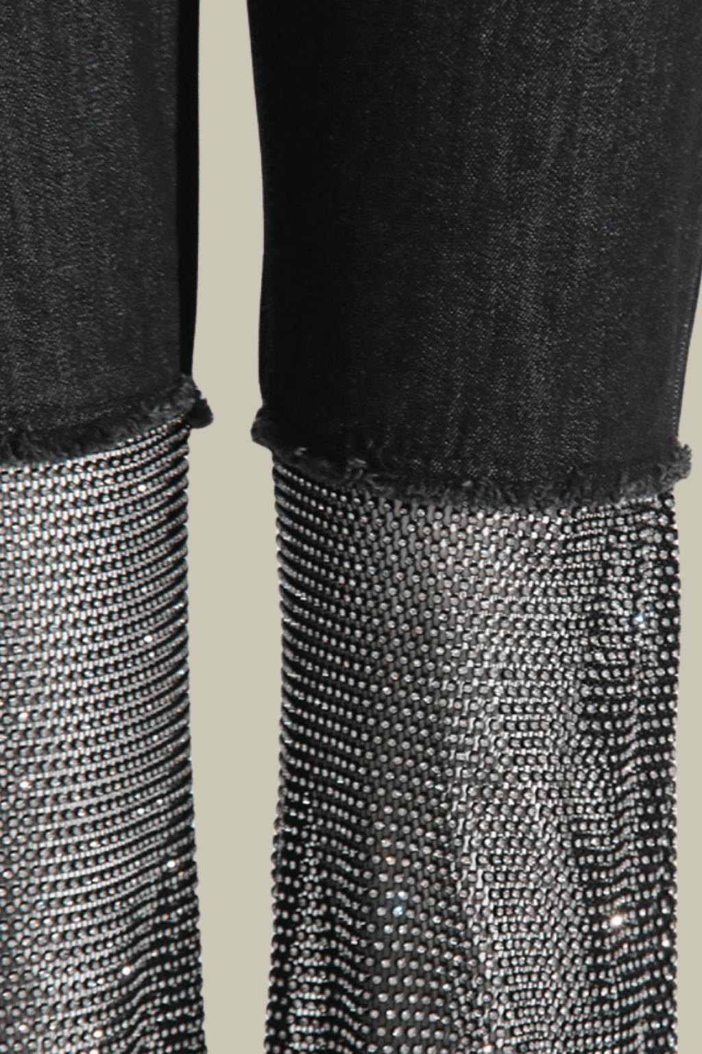 Delilah Mesh Sequin See Through Pants In Black – Luxeles