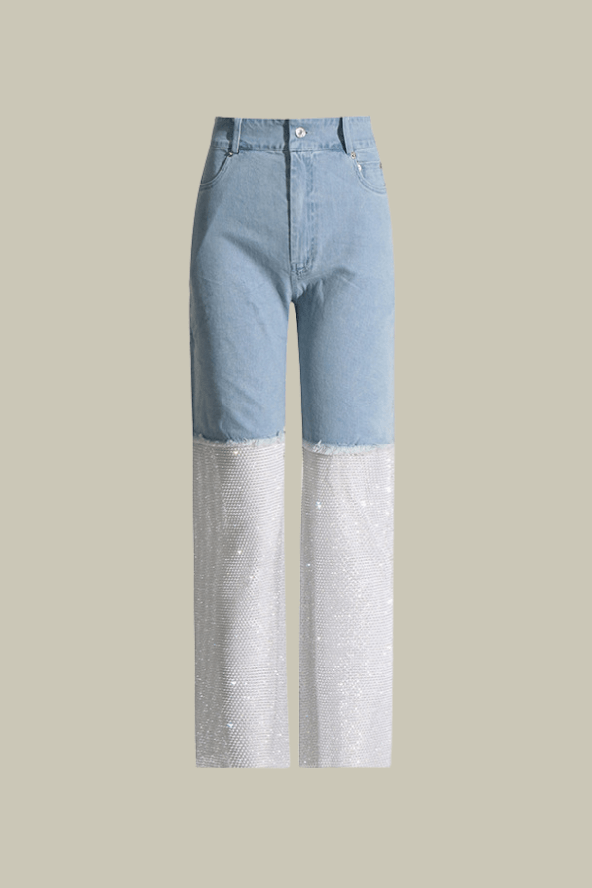 Delilah Mesh Sequin See Through Pants In Blue – Luxeles