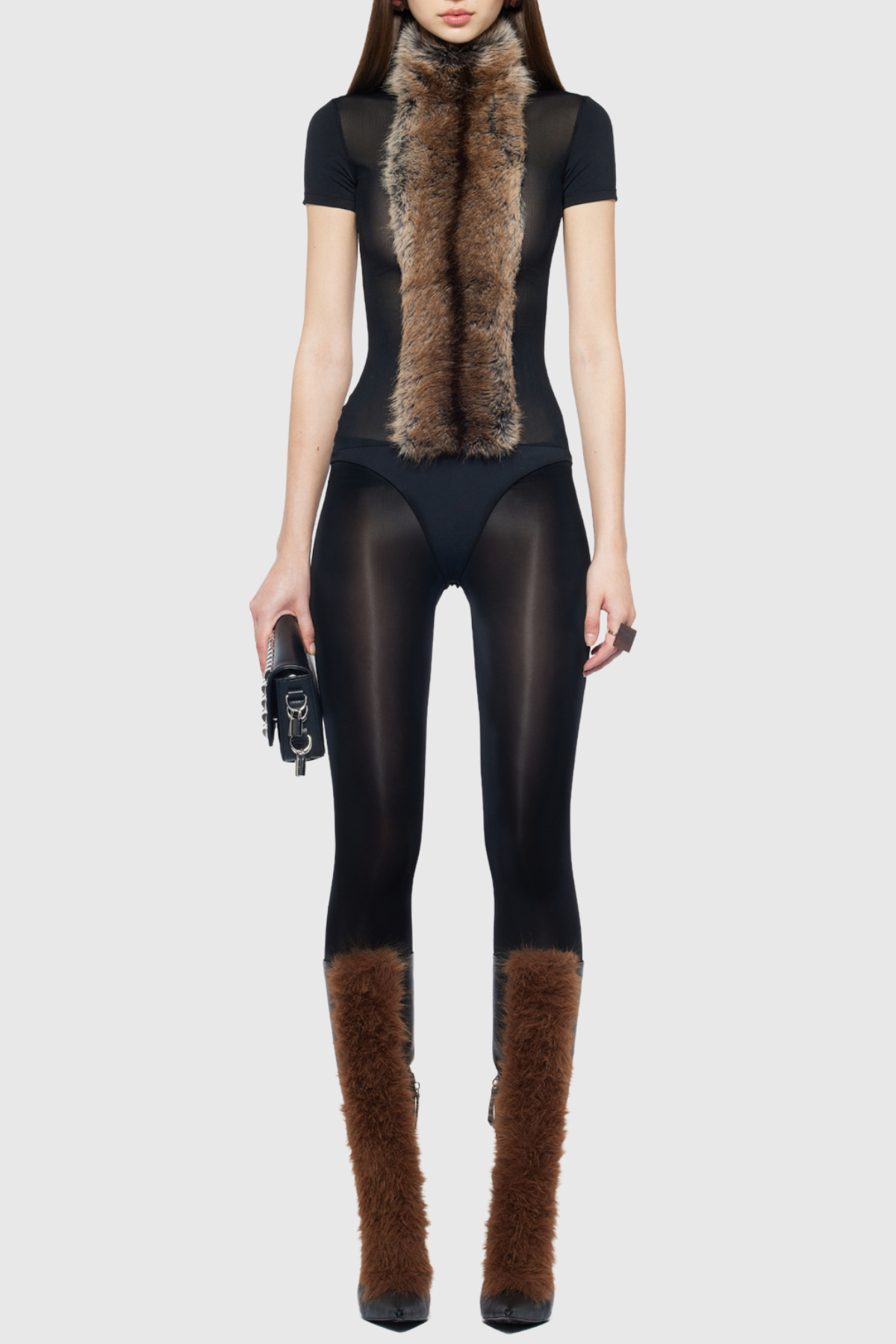 Elisa Faux Fur Bodysuit