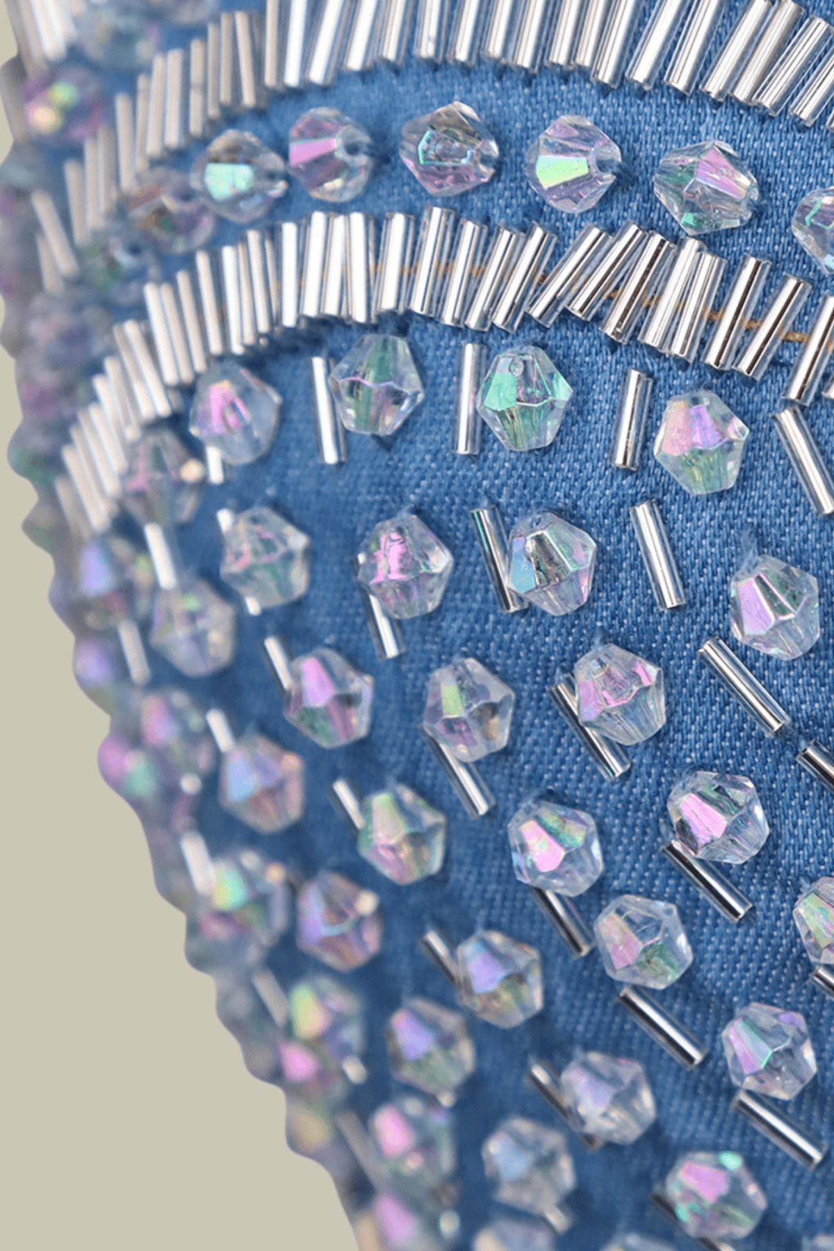 Eliza Rhinestone Corset Spaghetti Denim Top – Luxeles