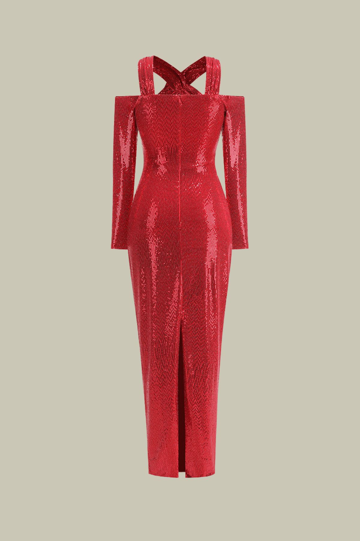 Eloise Sequin Cutout Long Sleeve Maxi Dress – Luxeles