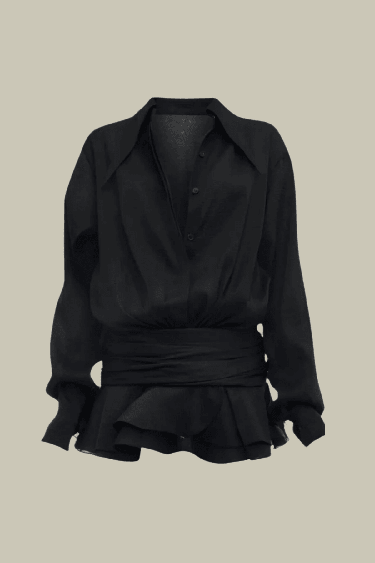 Evelyn Plunge Ruffle Mini Dress In Black – Luxeles