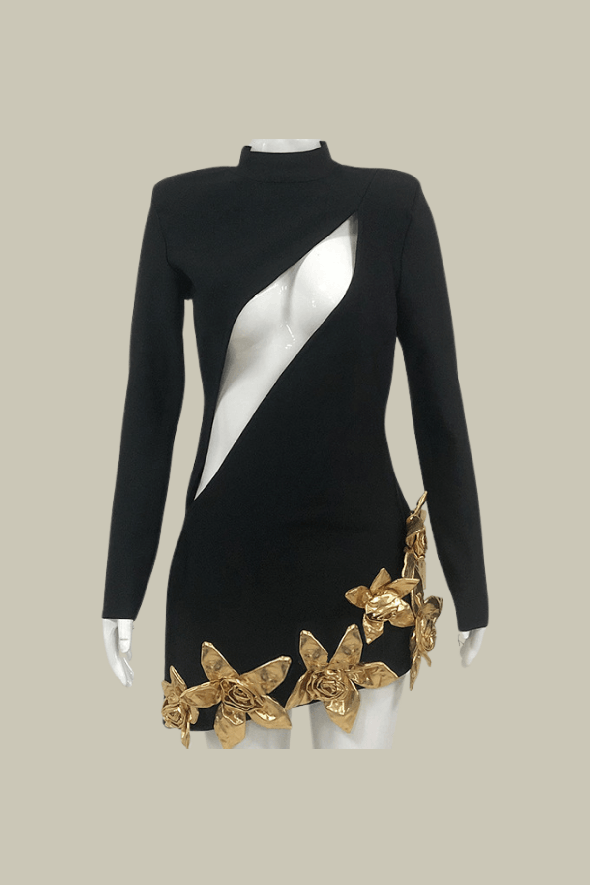 Everly Cutout Star Long Sleeve Mini Dress – Luxeles