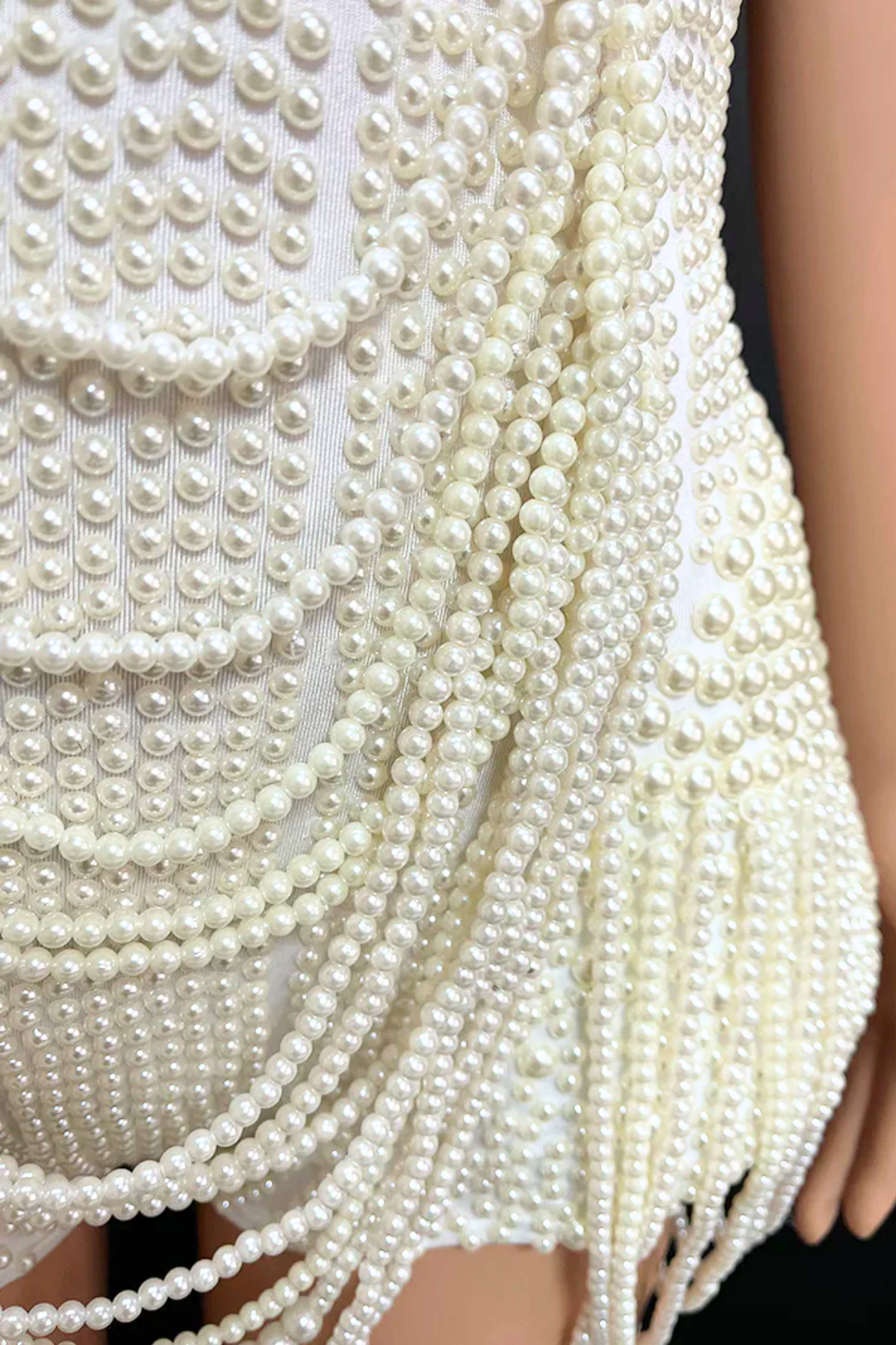 Finley Pearl Chain Corset Bodysuit – Luxeles