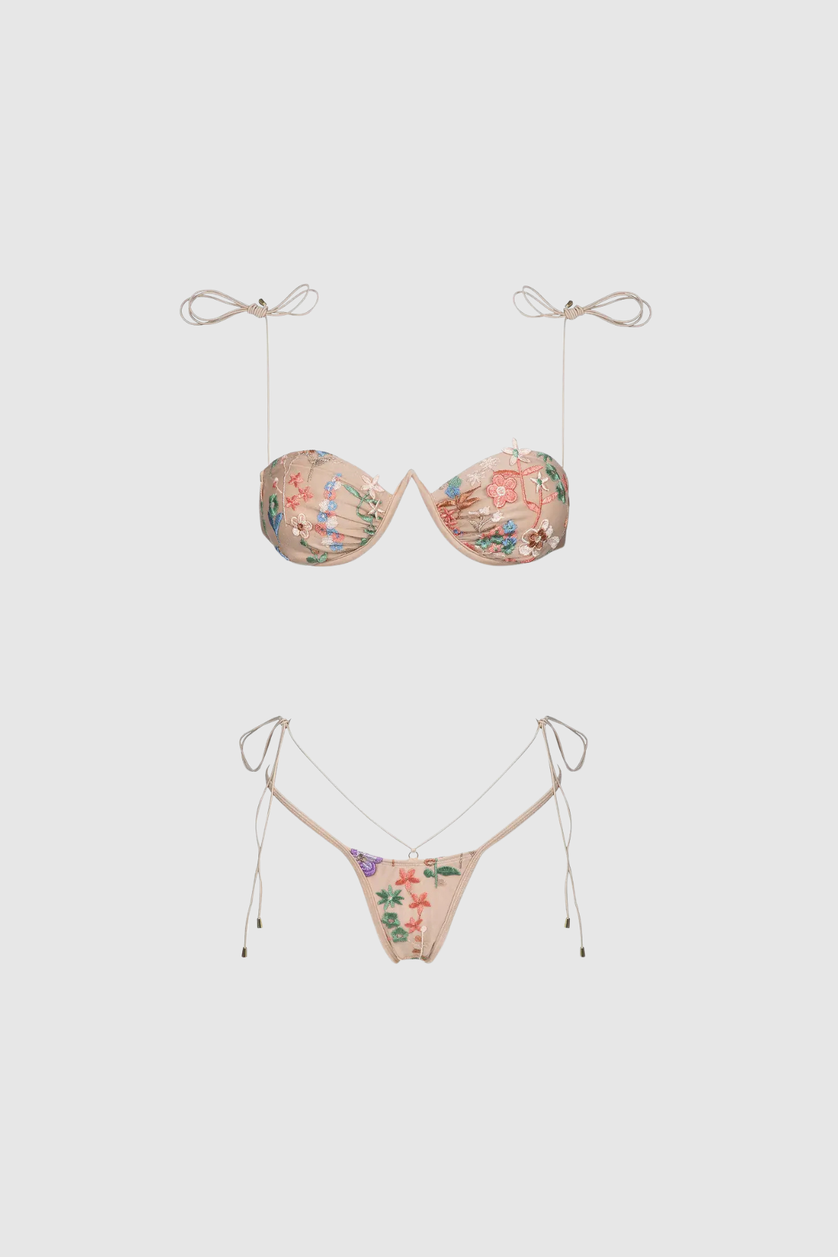 Florence Embroidery Two Piece Bikini Set