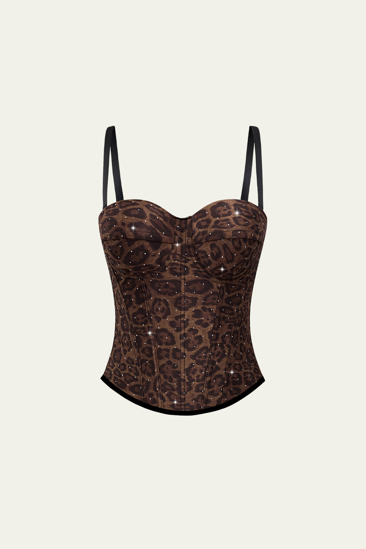 Frances Leopard Rhinestone Top – Luxeles