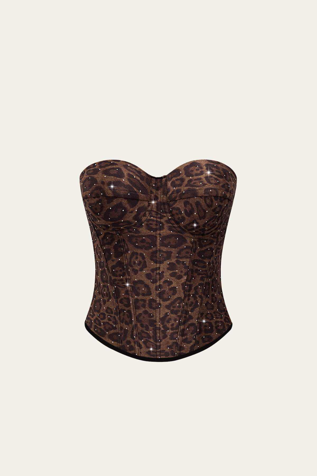 Frances Leopard Rhinestone Top – Luxeles