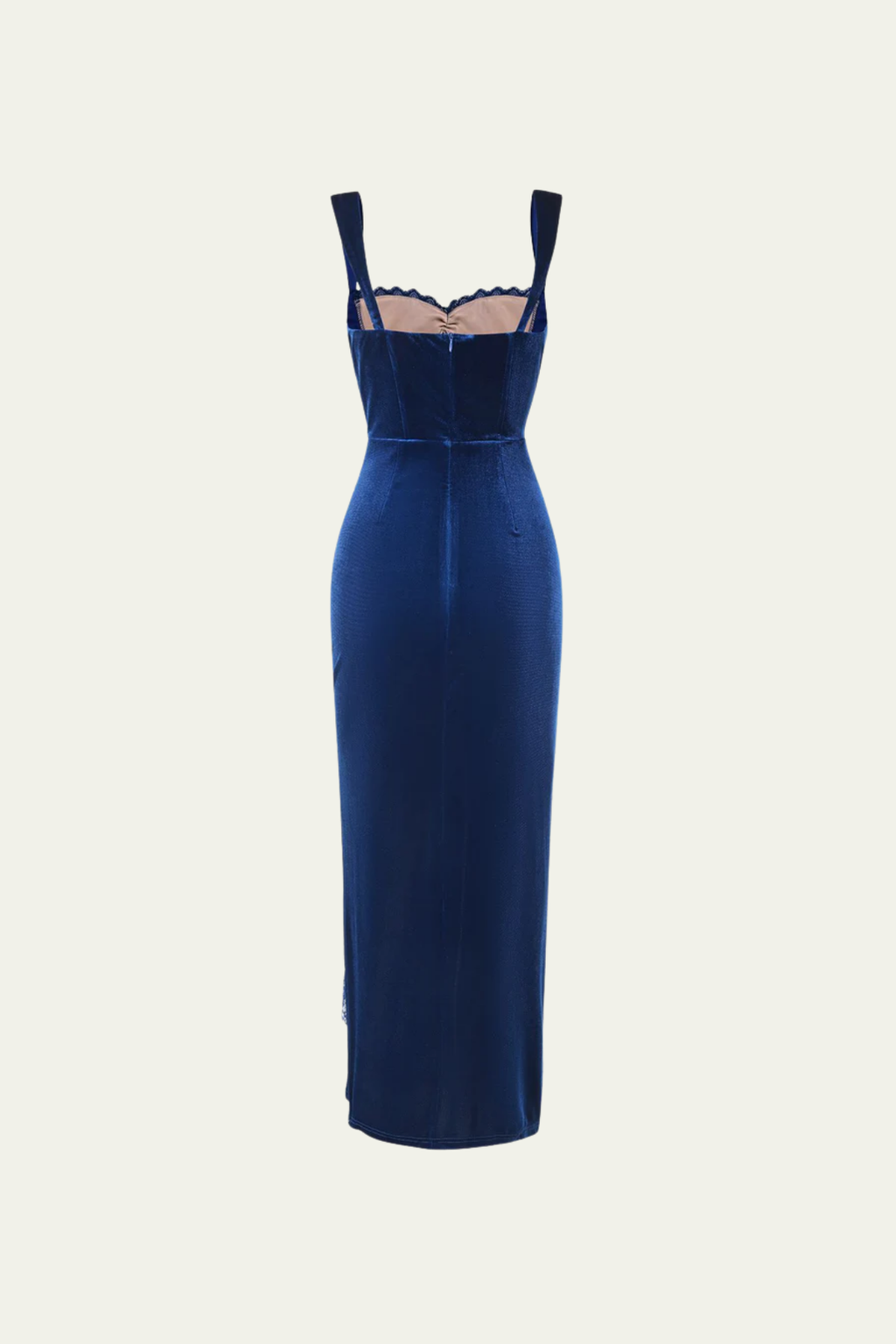 Genevieve Lace Split Lace Up Maxi Dress – Luxeles