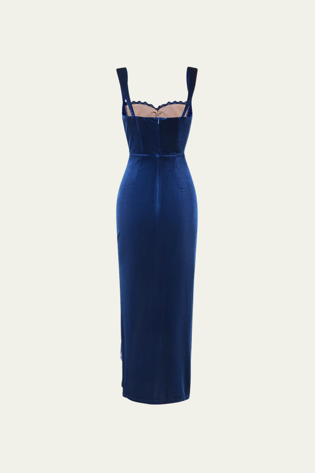 Genevieve Lace Split Lace Up Maxi Dress – Luxeles