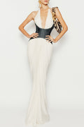 Gracelynn Plunge Corset Maxi Dress