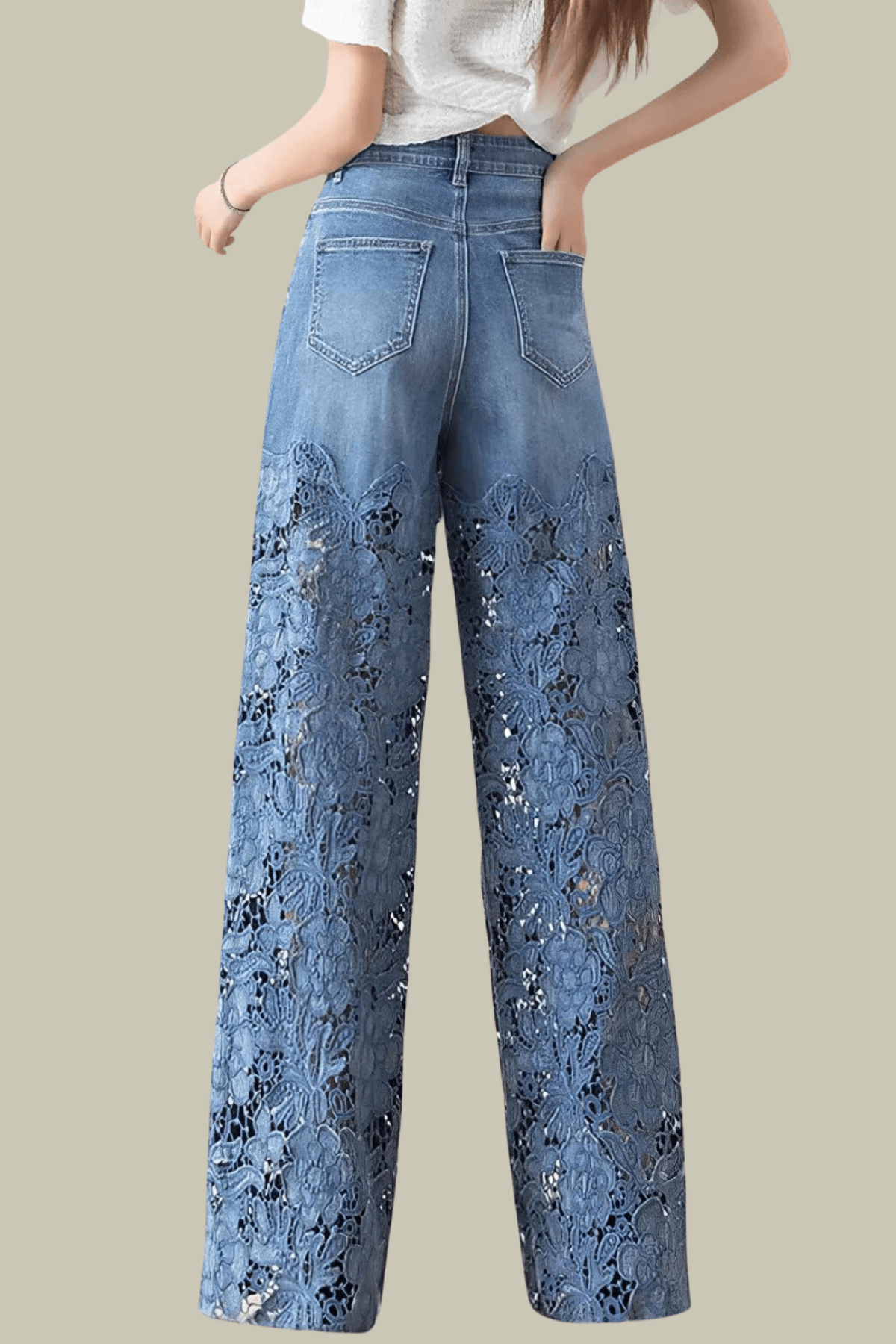 Harper Lace Patchwork Jeans