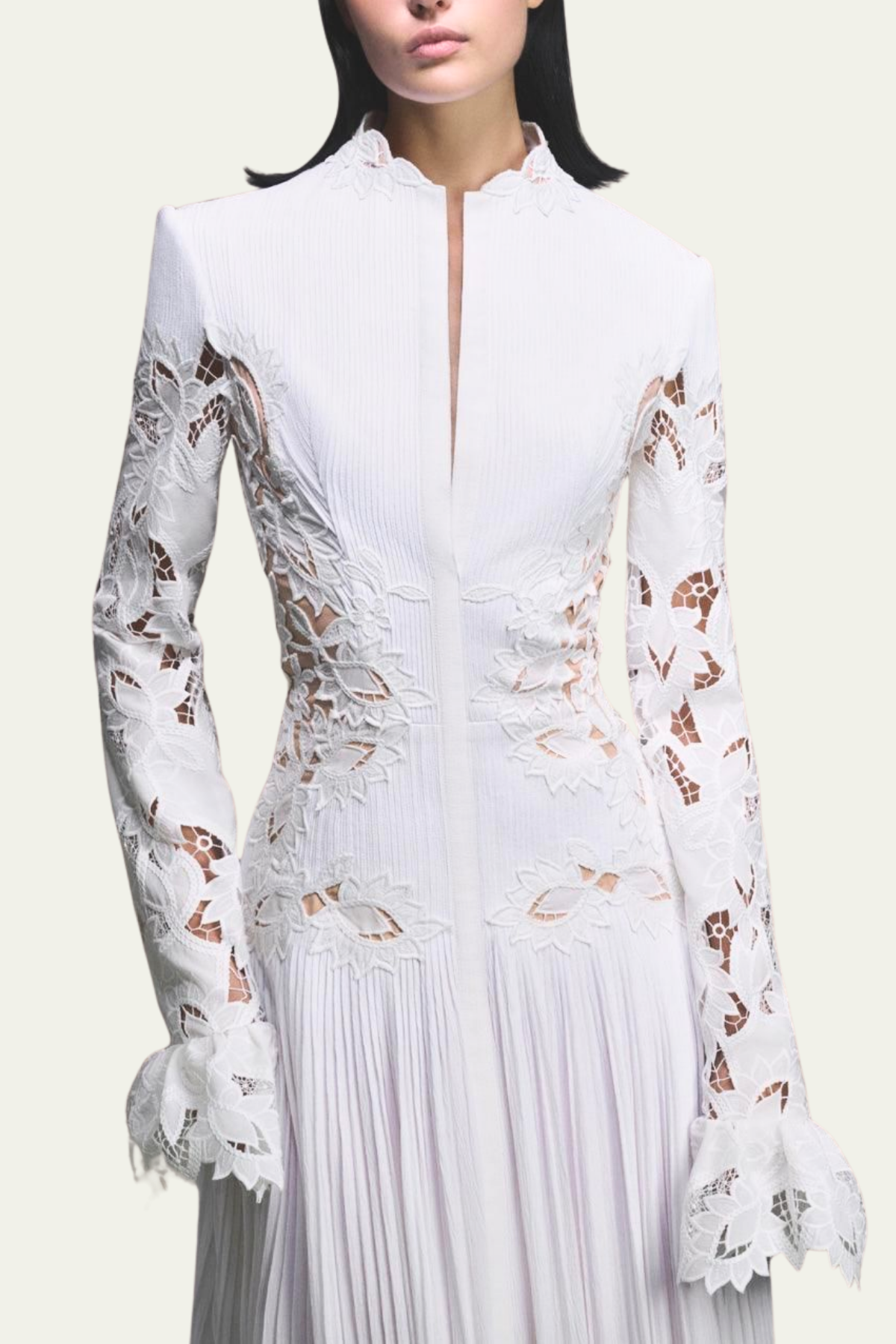 Helena Embroidery Flower Cutout Maxi Dress – Luxeles