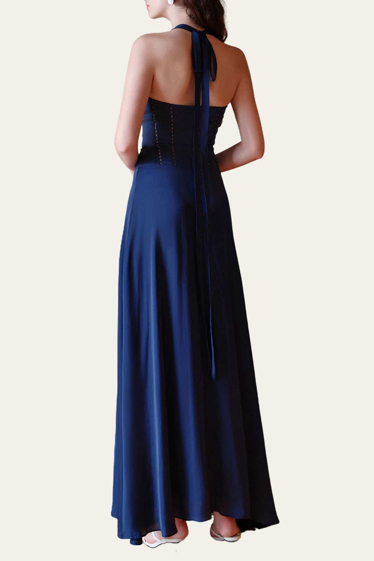 Holly Halter Neck Corset Maxi Dress – Luxeles