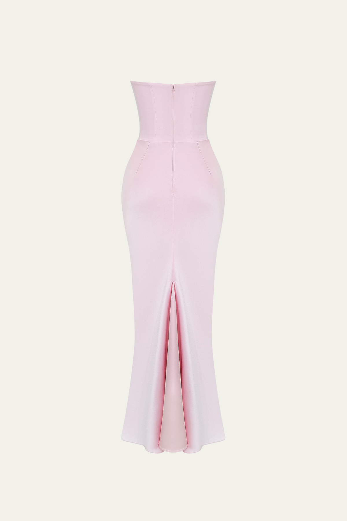 Isabel Corset Strapless Ruch Maxi Dress In Pink