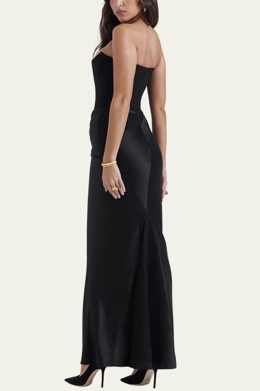 Isabel Corset Strapless Ruch Maxi Dress – Luxeles