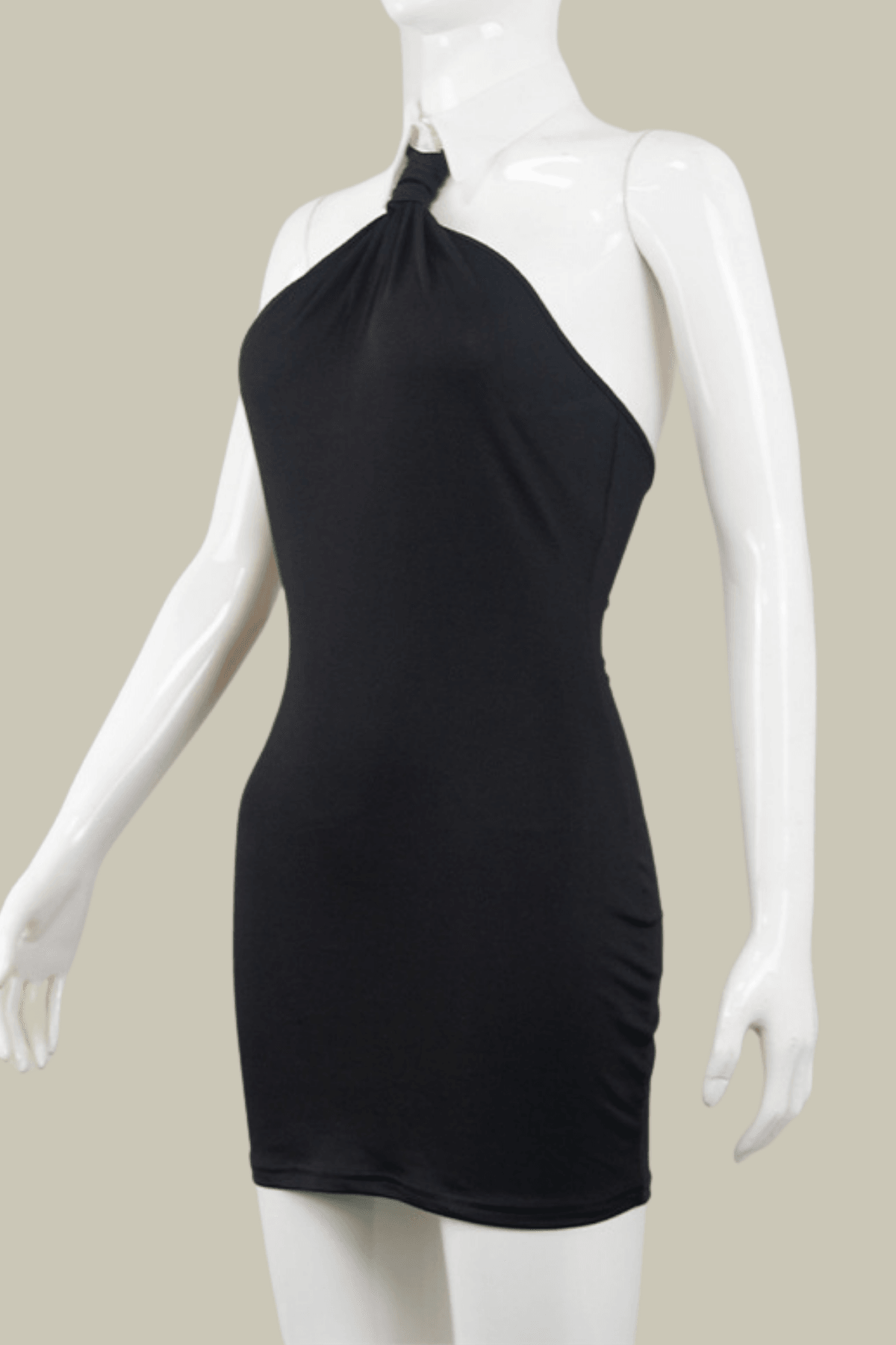 Jade Lapel Cutout Sleeveless Mini Dress – Luxeles