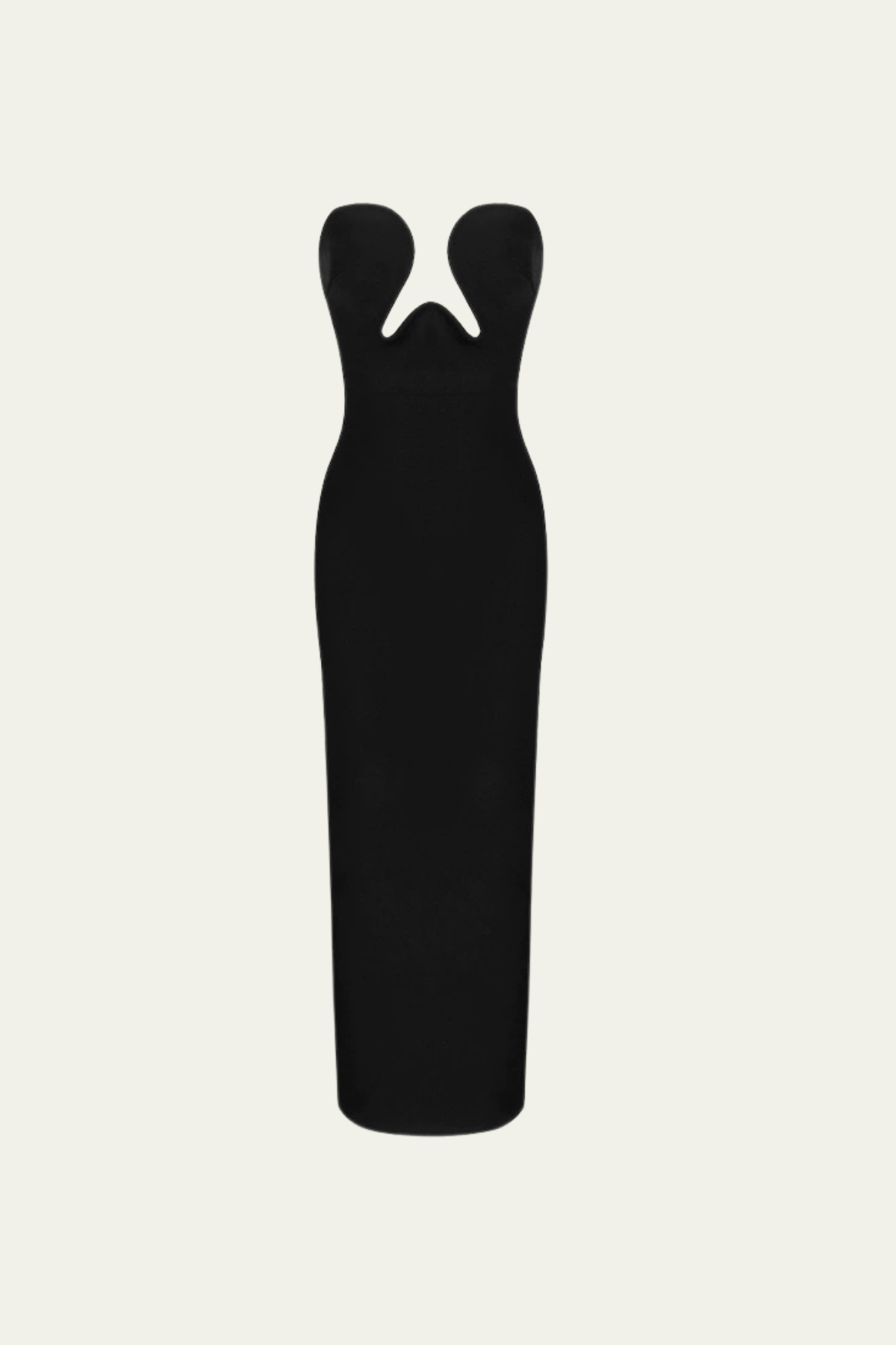 Journee Cutout Strapless Split Maxi Dress