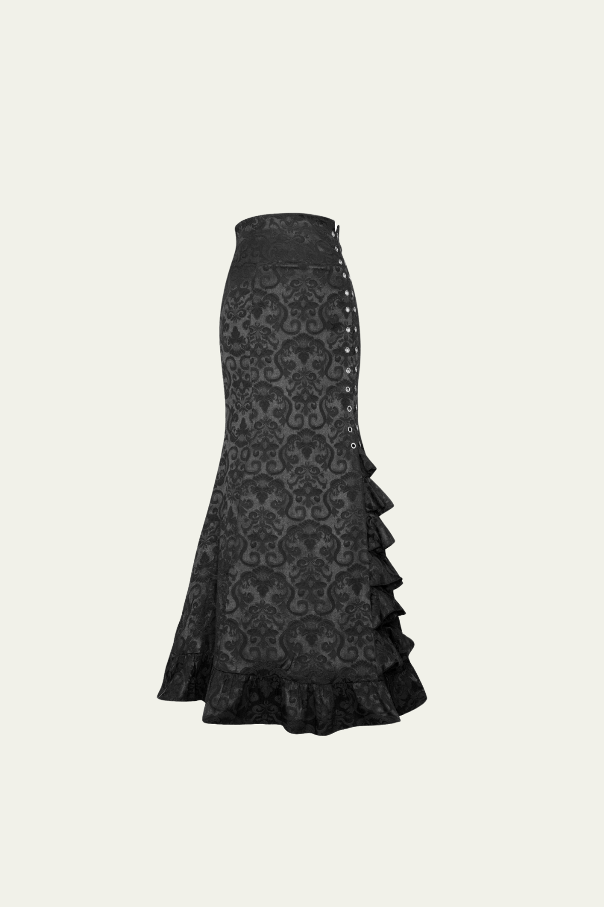 Juliana Ruffle Lace Up Split Skirt