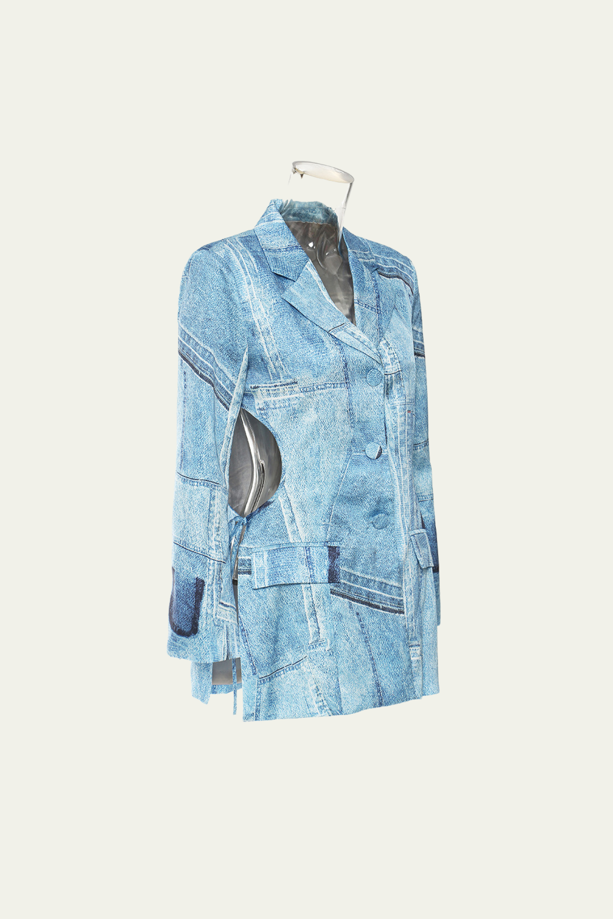 Kaia Graffiti Cutout Lace Up Blazer – Luxeles