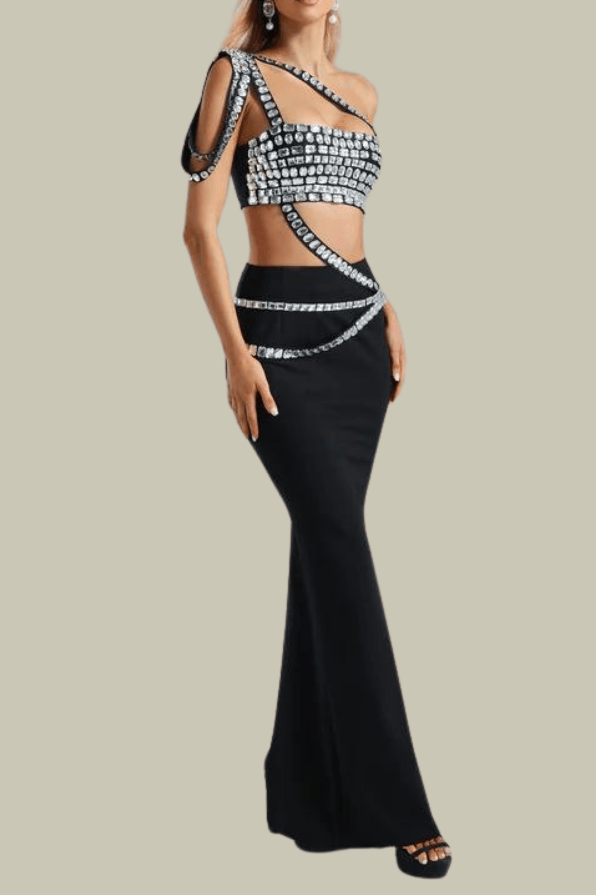 Kennedy Rhinestone Chain Bodycon Set – Luxeles