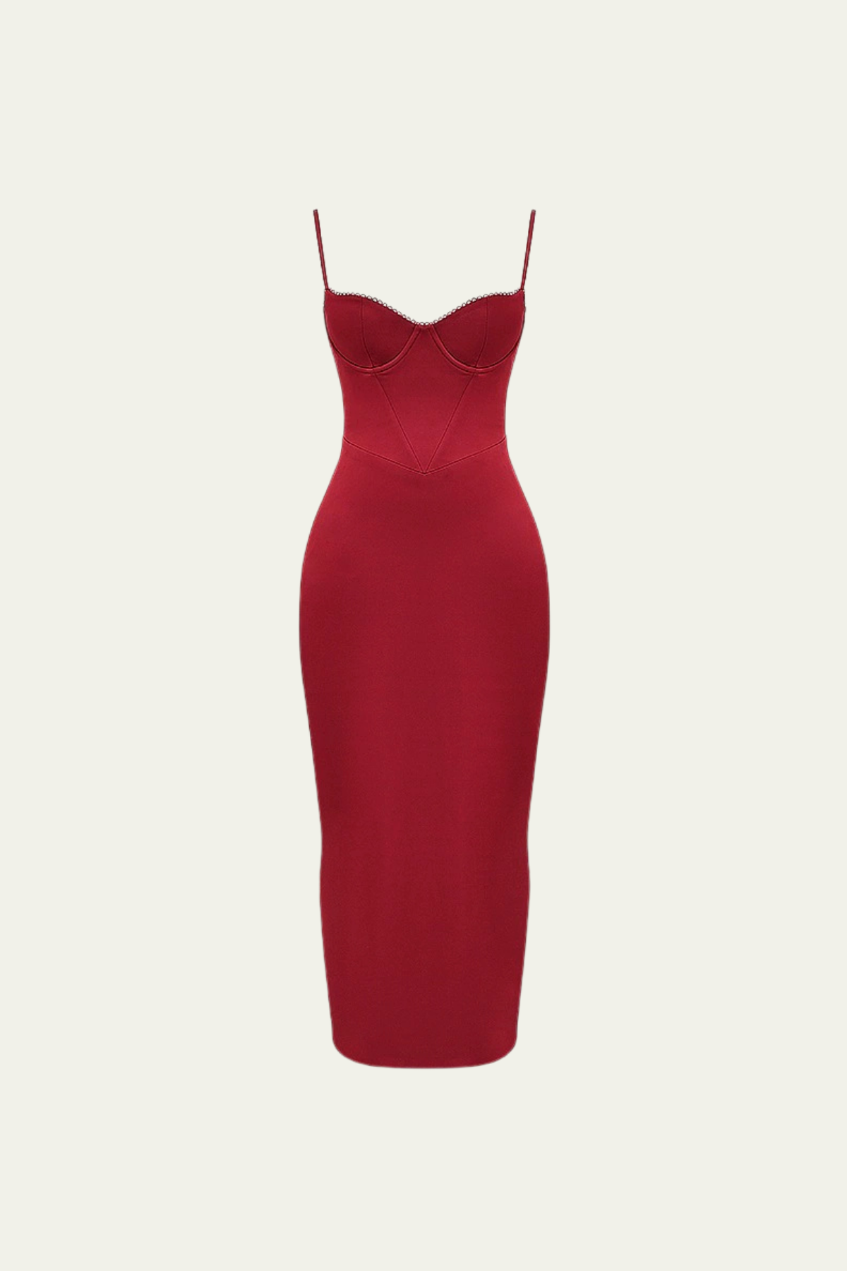 Kimberly Spaghetti Bodycon Satin Maxi Dress – Luxeles