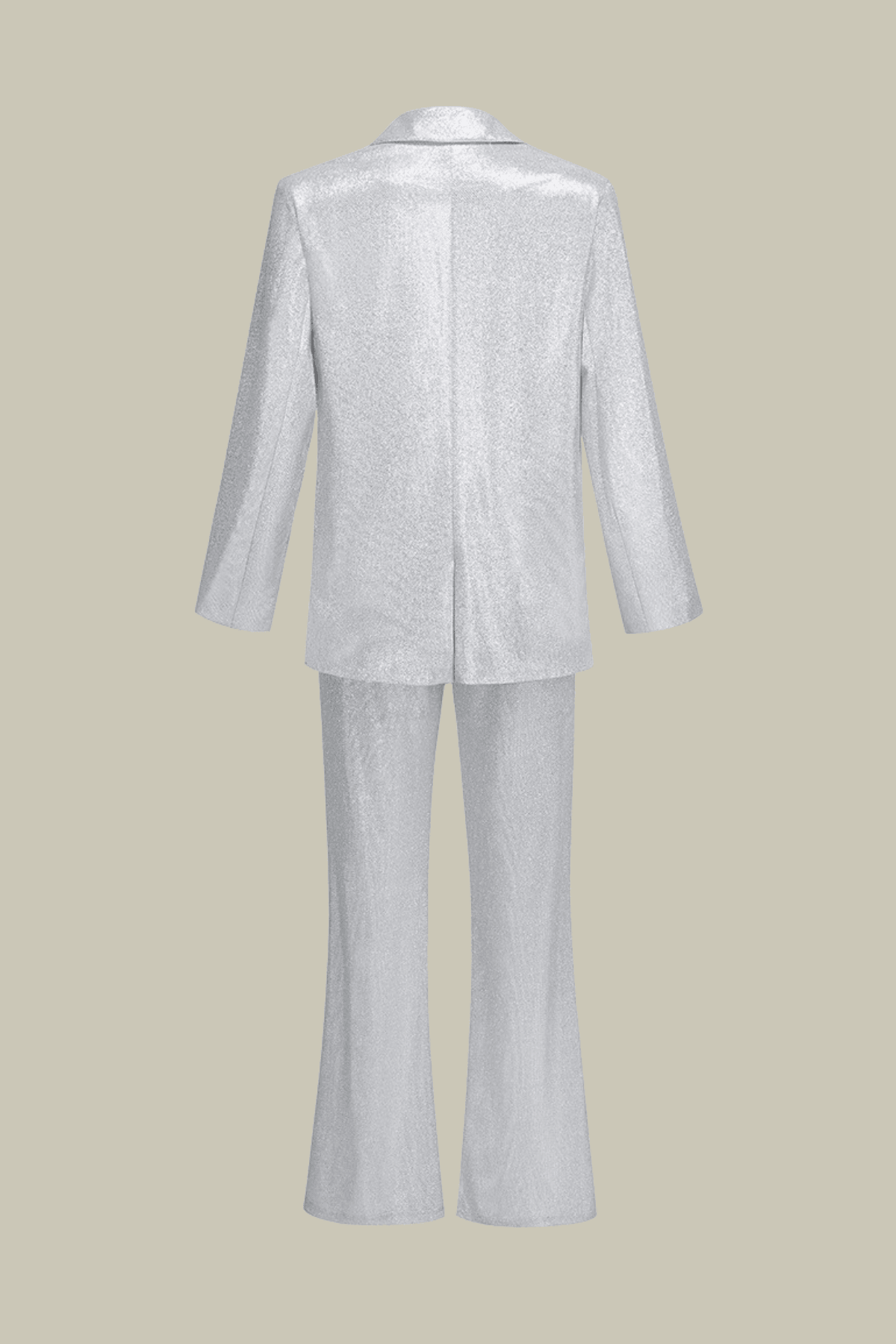 Kinsley Sequin Three Piece Set In Sliver – Luxeles