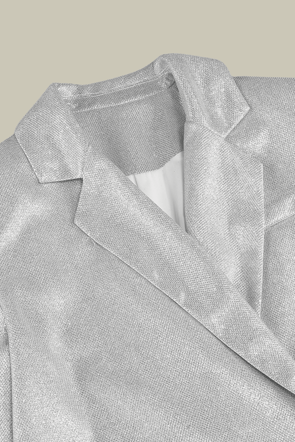 Kinsley Sequin Three Piece Set In Sliver – Luxeles