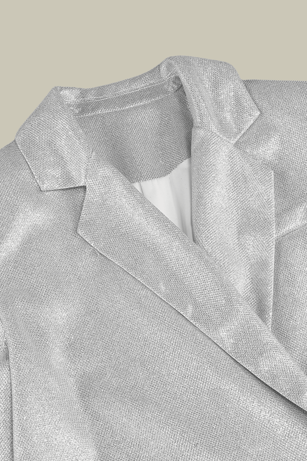 Kinsley Sequin Three Piece Set In Sliver – Luxeles